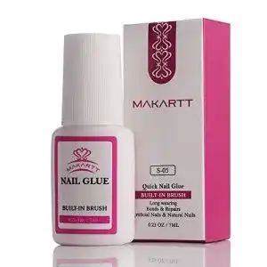Nagelkleber Makartt mit Pinsel, Extra Stark und Schnelltrocknend