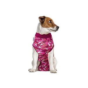 OP-Body Hund Suitical Recovery Suit Hund, S, Rosa Camouflage