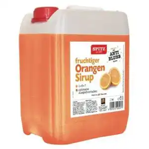 Orangensirup Spitz ORANGEN Fruchtsirup 5 Liter Box