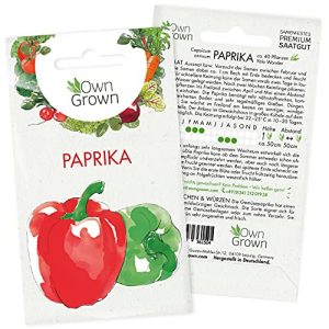 Paprika-Samen OwnGrown Paprika Samen: ca. 40 Paprika Pflanzen