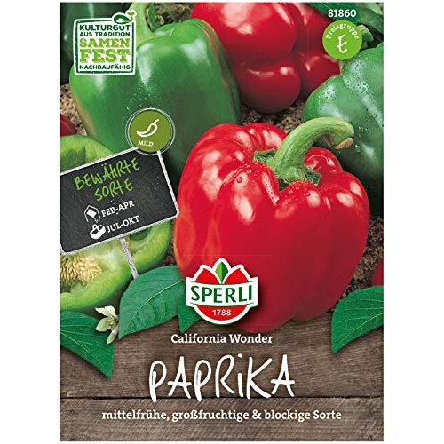 Die beste paprika samen sperli premium paprika samen california wonder Bestsleller kaufen