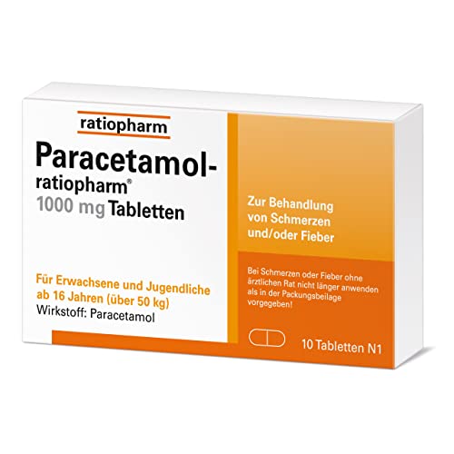 Paracetamol Ratiopharm 1000 mg Tabletten: 10 Tabletten