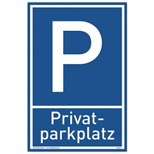 Parkplatzschild Dreifke Schild Privat Parkplatz, Alu 20 x 30 cm