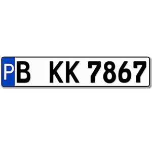 Parkplatzschild verschiedene zertifizierte Schilderpräger 520 x 110