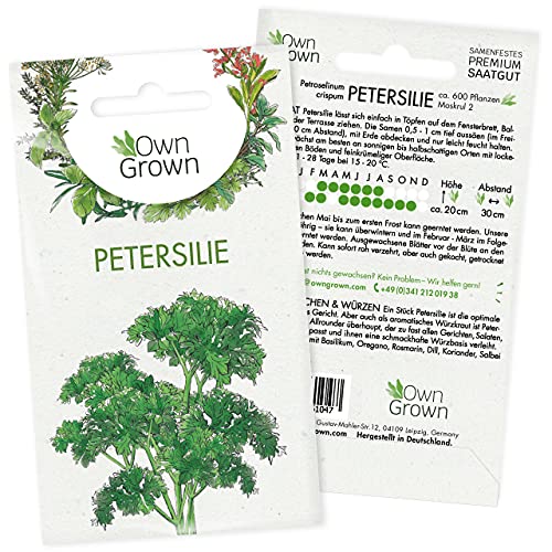 Die beste petersiliensamen owngrown petersilie samen fuer ca 600 pflanzen Bestsleller kaufen