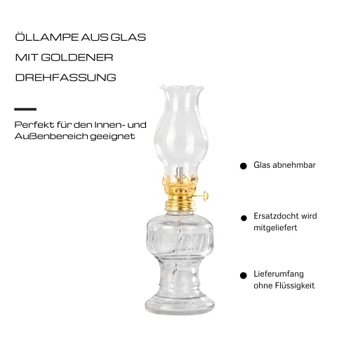 Petroleumlampe Chaps Merchandising GmbH Öllampe aus Glas