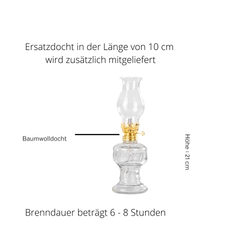 Petroleumlampe Chaps Merchandising GmbH Öllampe aus Glas