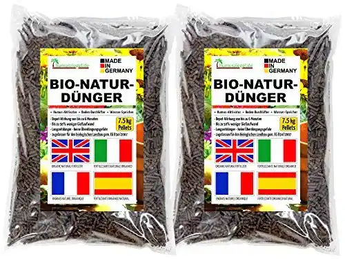 Pferdedung Humusziegel, Naturdünger, 2 x 7,5 kg
