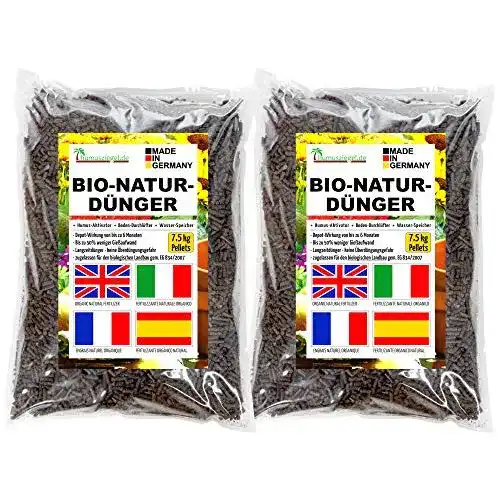 Pferdedung Humusziegel, Naturdünger, 2 x 7,5 kg