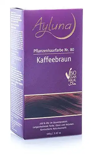 Pflanzenhaarfarbe Ayluna 80 Kaffeebraun