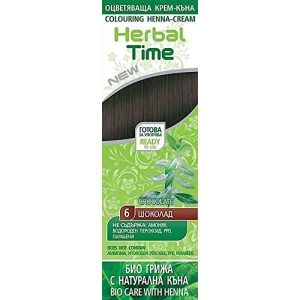 Pflanzenhaarfarbe Herbal Time Haarfärbecreme mit Henna