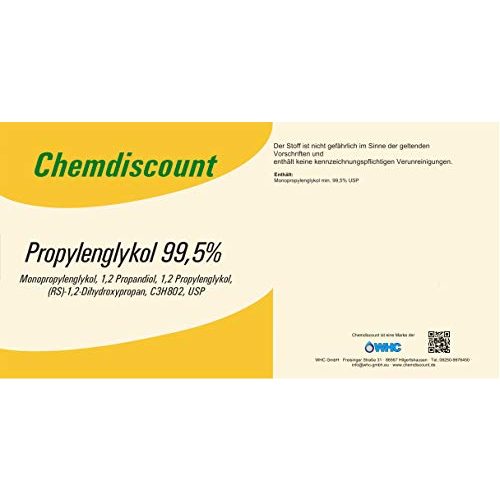 Propylenglykol Chemdiscount 1Liter 99,5% in Pharmaqualität USP