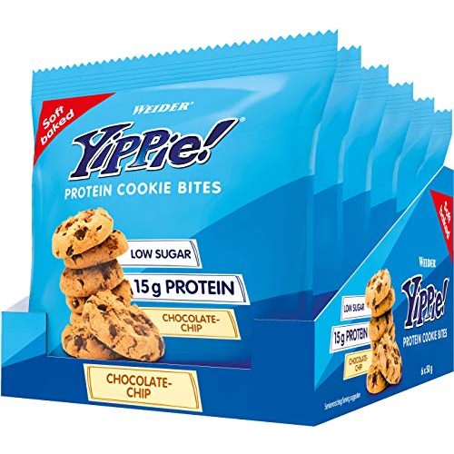 Die beste protein cookies weider yippie cookie bites chocolate chip 6x50g Bestsleller kaufen
