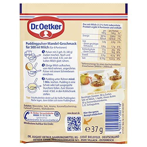 Puddingpulver Dr. Oetker Original Pudding Mandel-Geschmack