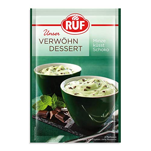 Puddingpulver RUF Verwöhn Dessert Schoko-Minz, 13 x 70 g