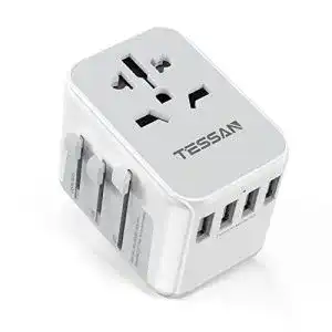 Reiseadapter Weltweit TESSAN, Universal Steckdosenadapter