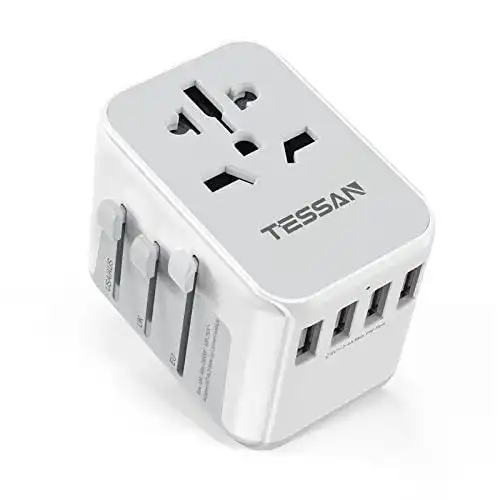 Reiseadapter Weltweit TESSAN, Universal Steckdosenadapter