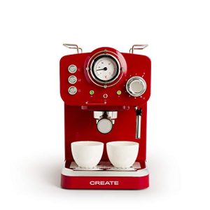 Retro-Kaffeemaschine CREATE THERA RETRO Express ROT