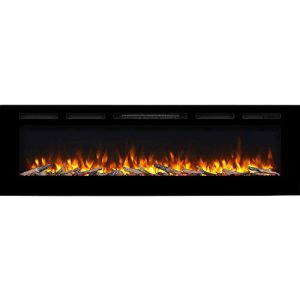 RICHEN electric fireplace RICHEN Fiamma 68″, 3D flame effect