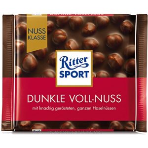 Ritter-Sport-Schokolade Ritter Sport Dunkle Voll-Nuss, 10 x 100 g
