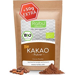 Rohkakao RAIBU ® Kakao Pulver BIO Vegan 500g + 50g extra