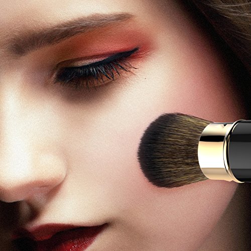 Rougepinsel Luxspire Make-up Puderpinsel, Einziehbarer Kabuki