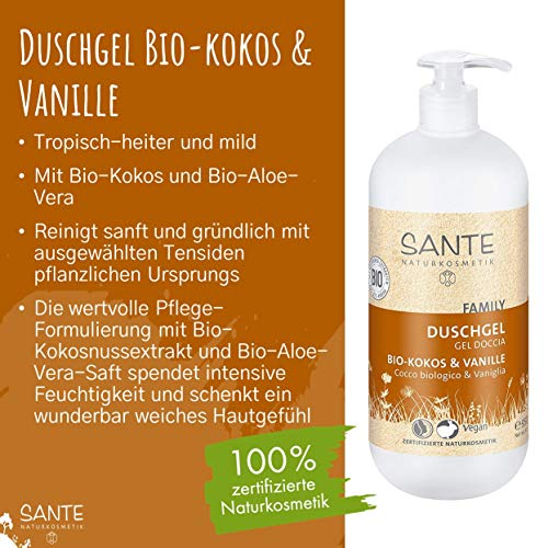 Sante-Duschgel Sante Naturkosmetik Bio-Kokos & Vanille, 950ml