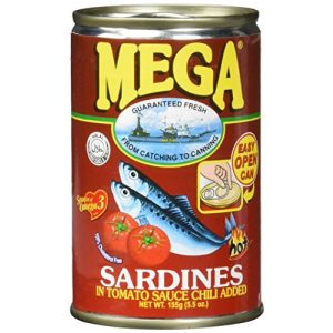 Sardinen Mega Tomaten Sauce & Chili/rot, 24 x 155 g