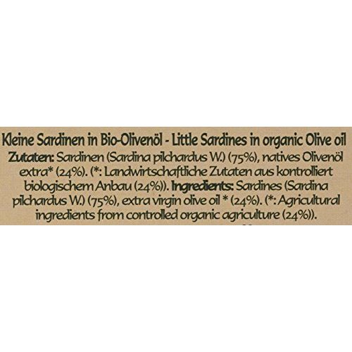 Sardinen Pan do Mar Kleine in Bio Olivenöl, 120 g