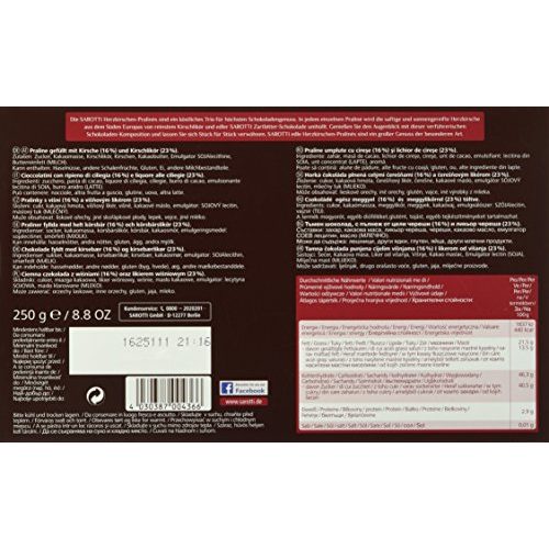 Sarotti-Schokolade Sarotti Schokolade, Herzkirschen, 10 x 250 g