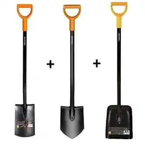 Schaufel K&G Solid FISKARS 131413 Spaten Spitz Solid