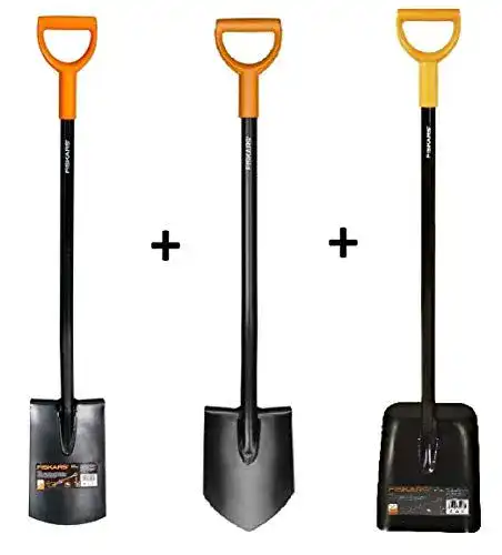 Schaufel K&G Solid FISKARS 131413 Spaten Spitz Solid