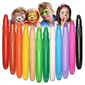 Schminkstifte Generic 12 Farben Kit, abwaschbar, ungiftig