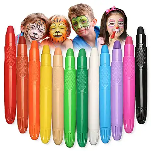 Schminkstifte Generic 12 Farben Kit, abwaschbar, ungiftig
