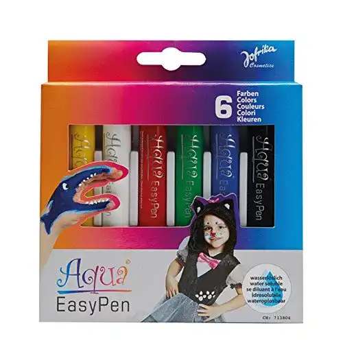 Schminkstifte Jofrika Make-Up Schminke wasserlöslich, 6 Farben