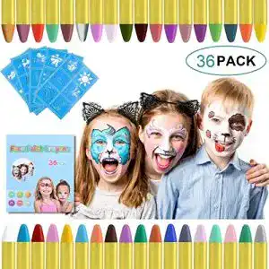 Schminkstifte URAQT 36 Farben Kinderschminke Set