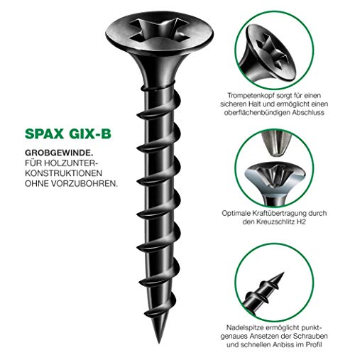 Schnellbauschrauben SPAX GIX-B 3,9 x 35 mm Grobgewinde