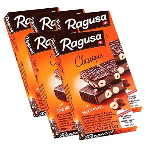 Schweizer Schokolade Camille Bloch Ragusa Classique, 5er Pack