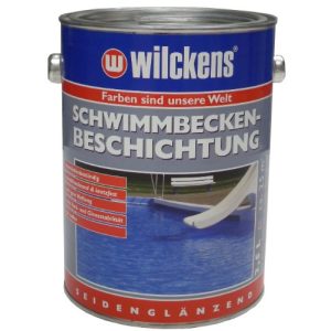Schwimmbadfarbe Wilckens Lacke, poolblau, 2,5 Liter