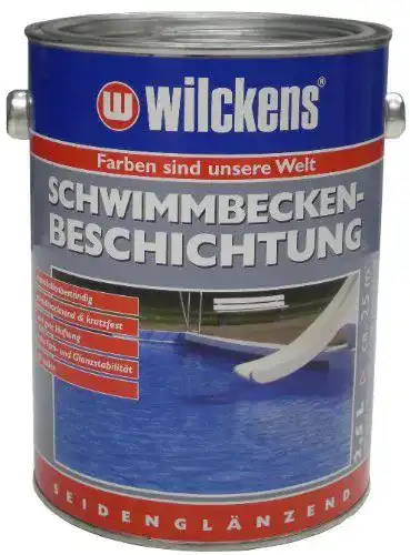 Schwimmbadfarbe Wilckens Lacke, poolblau, 2,5 Liter