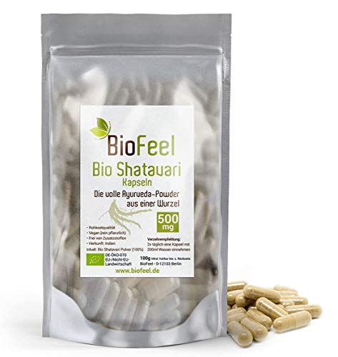 Die beste shatavari biofeel bio kapseln 120 stk 500mg indischer spargel Bestsleller kaufen