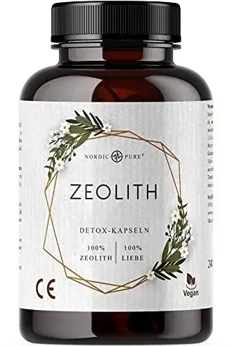 Sodbrennen-Tabletten Nordic Pure Zeolith-Kapseln, 220 Kapseln