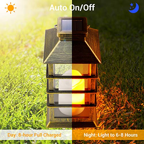 Solar-Laterne OxyLED Solar Laterne mit LED Kerze, Flacker-Effekt