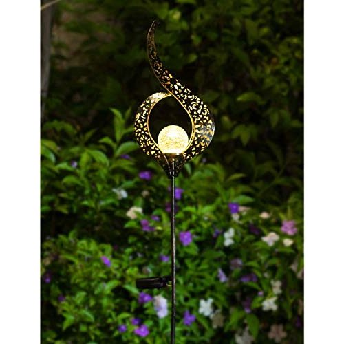 Solar-Laterne TakemeEuro Garten-Solarleuchten LED, Blume