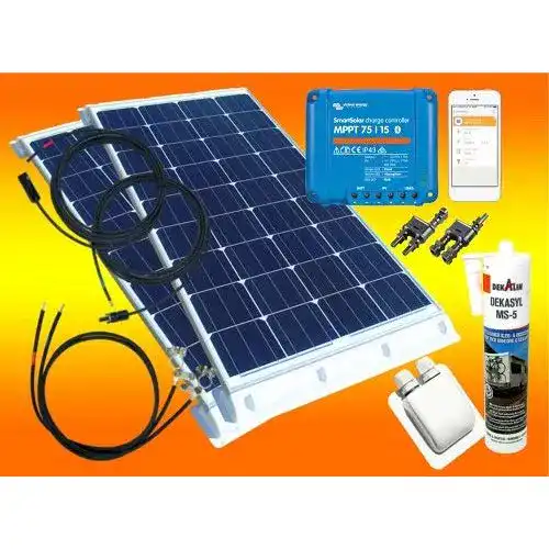 Solaranlage Wohnmobil bau-tech Solarenergie 200Watt, Set