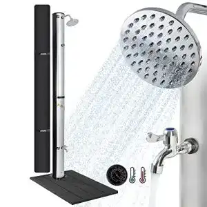 Solardusche-40-Liter Arebos Solardusche 40L & Bodenelement
