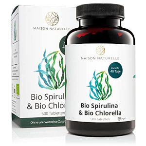 Spirulina-Chlorella Maison Naturelle ® Presslinge 500 Stück