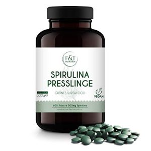 Spirulina-Tabletten F&T Nutrition Spirulina Presslinge, 600 Tabl.