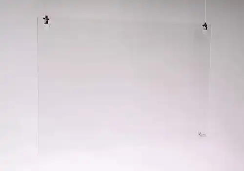 Spuckschutz hängend 120 cm breit Queence, Acrylglas 120×80 cm