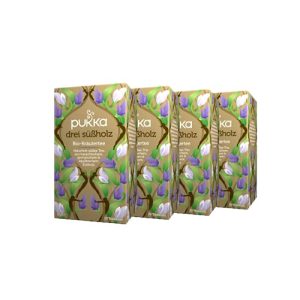 Süßholzwurzel-Tee Pukka Bio-Tee Drei Süßholz 80 Teebeutel, 4er